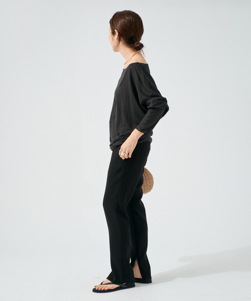 raspail(ラスパイユ)の「Raspail ラスパイユ Comfortable Tシャツ RB-276(Tシャツ/カットソー・レディース・ブラック/ベージュ・FREE)」の10枚目の写真