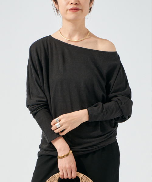 raspail(ラスパイユ)の「Raspail ラスパイユ Comfortable Tシャツ RB-276(Tシャツ/カットソー・レディース・ブラック/ベージュ・FREE)」の12枚目の写真