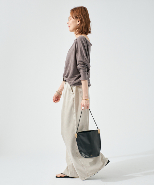 raspail(ラスパイユ)の「Raspail ラスパイユ Comfortable Tシャツ RB-276(Tシャツ/カットソー・レディース・ブラック/ベージュ・FREE)」の14枚目の写真