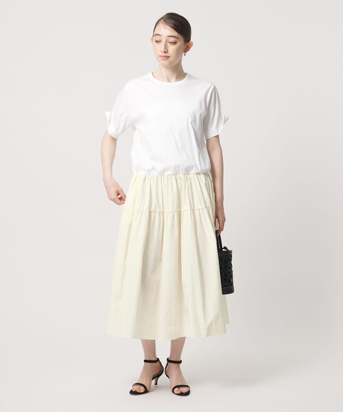 UNITED ARROWS（ユナイテッドアローズ）の「カット コンビ ドッキング ワンピース（ワンピース・レディース・ネイビー/ブラック/オフホワイト・FREE）」の8枚目の写真