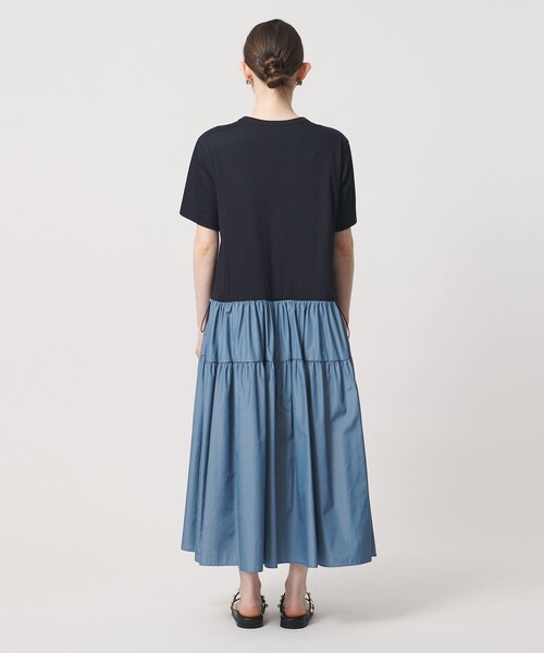 UNITED ARROWS（ユナイテッドアローズ）の「カット コンビ ドッキング ワンピース（ワンピース・レディース・ネイビー/ブラック/オフホワイト・FREE）」の14枚目の写真