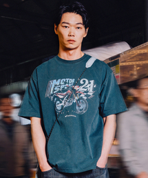 Motor Sports Short Sleeve Blue