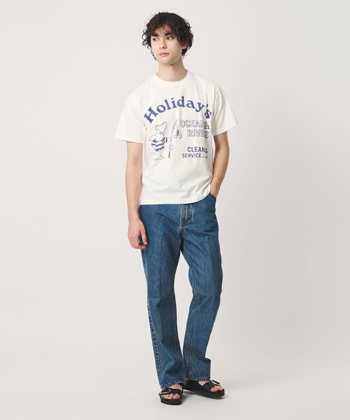 HOLIDAY BOILEAU（ホリディボワロ）の「【別注】＜HOLIDAY BOILEAU＞クリーニング サービス プリント Tシャツ（Tシャツ/カットソー・メンズ・オフホワイト・M/L/XL）」の2枚目の写真