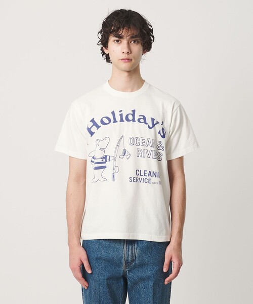 HOLIDAY BOILEAU（ホリディボワロ）の「【別注】＜HOLIDAY BOILEAU＞クリーニング サービス プリント Tシャツ（Tシャツ/カットソー・メンズ・オフホワイト・M/L/XL）」の3枚目の写真