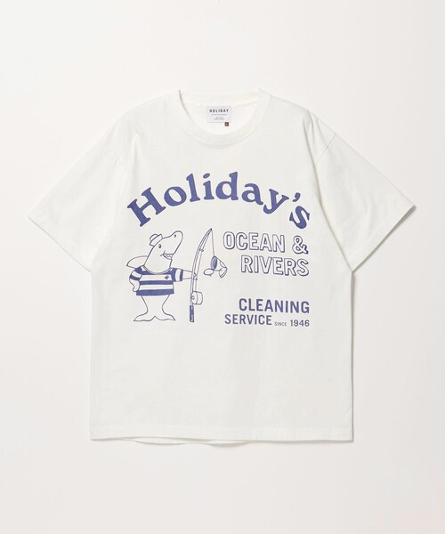 HOLIDAY BOILEAU（ホリディボワロ）の「【別注】＜HOLIDAY BOILEAU＞クリーニング サービス プリント Tシャツ（Tシャツ/カットソー・メンズ・オフホワイト・M/L/XL）」の6枚目の写真