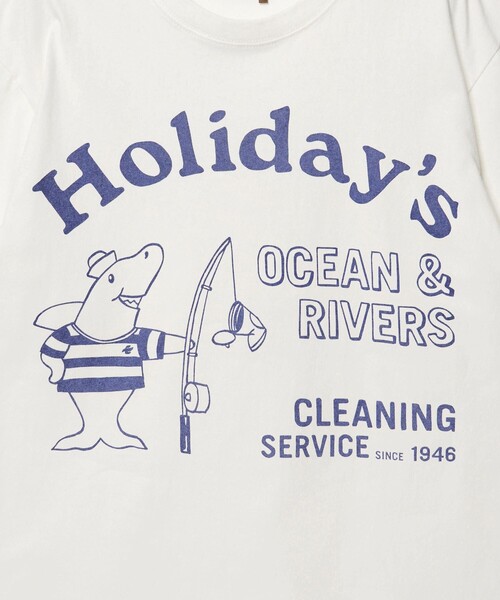 HOLIDAY BOILEAU（ホリディボワロ）の「【別注】＜HOLIDAY BOILEAU＞クリーニング サービス プリント Tシャツ（Tシャツ/カットソー・メンズ・オフホワイト・M/L/XL）」の10枚目の写真