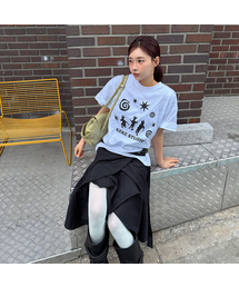 ダンスパーティーオーバーサイズ半袖Tシャツ(2カラー)