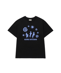ダンスパーティーオーバーサイズ半袖Tシャツ(2カラー)