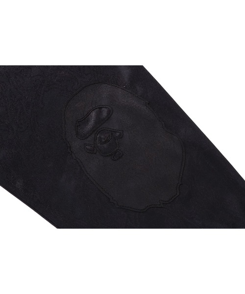 A BATHING APE(アベイシングエイプ)の「APE FLAME MONOGRAM JACQUARD LOGO RELAXED FIT FOOTBALL JERSEY(Tシャツ/カットソー・メンズ・ブラック/グリーン・LARGE/MEDIUM/SMALL/XX-LARGE/X-LARGE)」の5枚目の写真