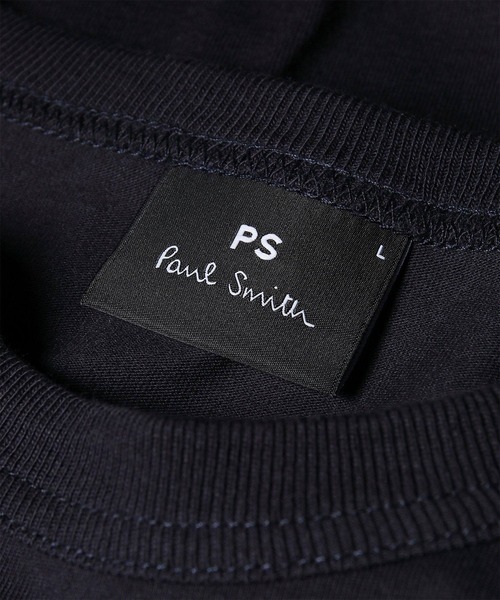 PS Paul Smith（ピーエスポールスミス）の「Drawn by Paul "Striped Car" Tシャツ / 162704 220X（Tシャツ/カットソー・メンズ・ホワイト/ネイビー・XX-LARGE/MEDIUM/SMALL/X-LARGE/LARGE）」の13枚目の写真