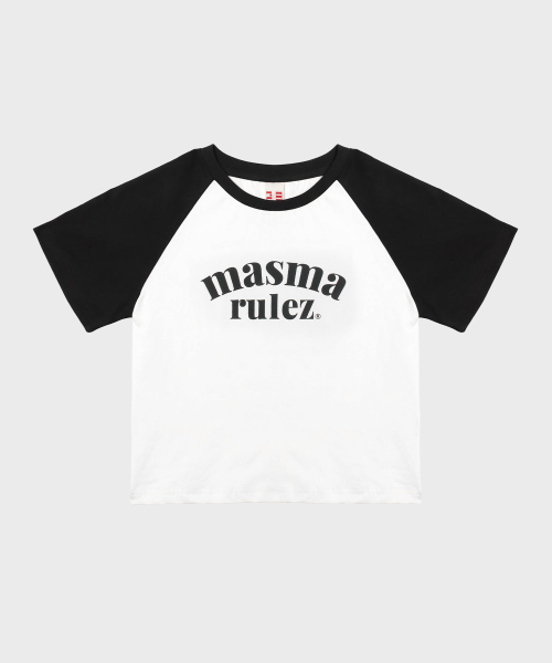 MASMARULEZ APPAREL(マスマルールズ アパレル)の「Arch Logo Raglan T-Shirt_3 Colors(Tシャツ/カットソー・レディース・ブラック/レッド/パープル・ONE SIZE)」の8枚目の写真