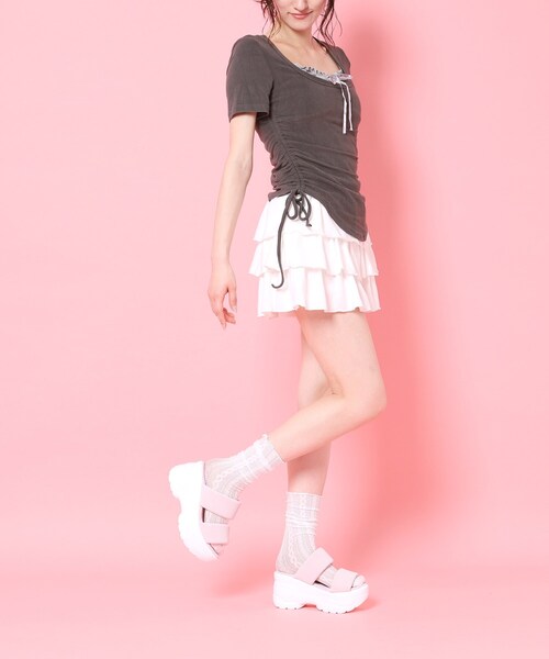 cs T&P(シーエスティーアンドピー)の「厚底ぷくぷくサンダル(サンダル・レディース・ブルー/ブラック/アイボリー/ピンク系・S/LL/L/M)」の13枚目の写真