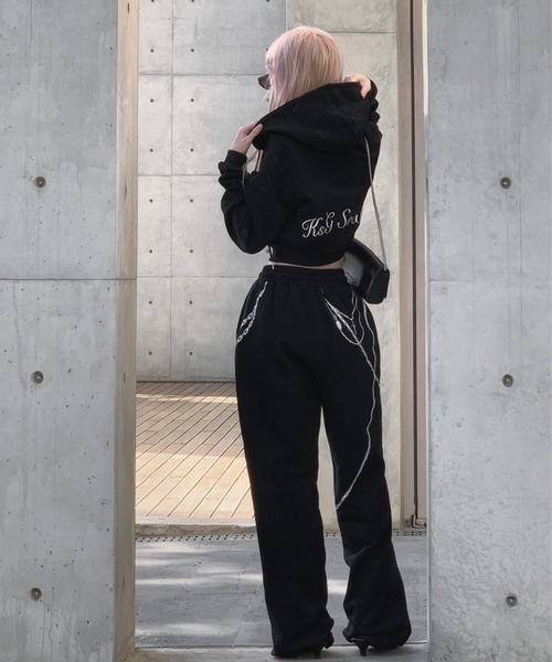 チェーンデザインスウェットパンツ（その他パンツ）｜KsG