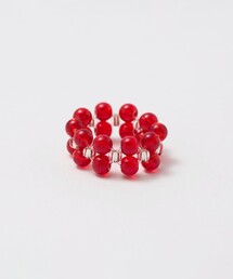 カラー ガラスビーズ リング