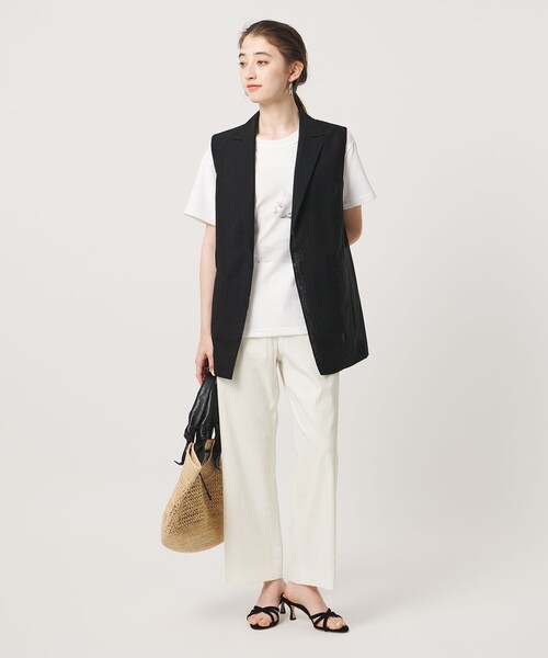 UNITED ARROWS(ユナイテッドアローズ)の「NALYA クロップドパンツ OFF WHITE(スラックス・レディース・オフホワイト・36/38/34/40)」の3枚目の写真