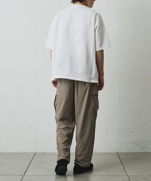 COLONY 2139(コロニートゥーワンスリーナイン)の「【セットアップ対応】ペーパーサッカー半袖TEE(Tシャツ/カットソー・メンズ・ブラック/ホワイト/チャコールグレー・LARGE/MEDIUM)」の10枚目の写真
