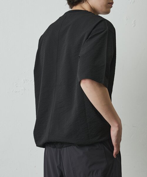COLONY 2139(コロニートゥーワンスリーナイン)の「【セットアップ対応】ペーパーサッカー半袖TEE(Tシャツ/カットソー・メンズ・ブラック/ホワイト/チャコールグレー・LARGE/MEDIUM)」の15枚目の写真
