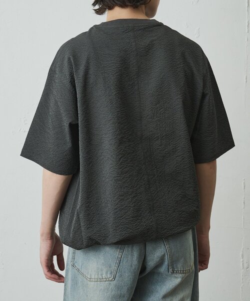 COLONY 2139(コロニートゥーワンスリーナイン)の「【セットアップ対応】ペーパーサッカー半袖TEE(Tシャツ/カットソー・メンズ・ブラック/ホワイト/チャコールグレー・LARGE/MEDIUM)」の21枚目の写真