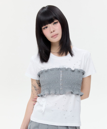 Smocked Hook Top [Gray]