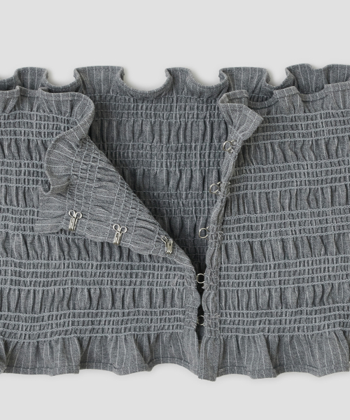 TYPESERVICE（タイプサービス）の「Smocked Hook Top [Gray]（その他トップス・レディース・その他・FREE）」の4枚目の写真
