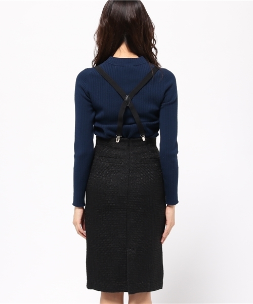 MURUA（ムルーア）の「サス付H/Wループツイードスカート（スカート・レディース・グレー/レッド/ブラック・1(S)/2(M)）」の6枚目の写真