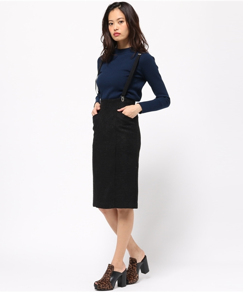 MURUA（ムルーア）の「サス付H/Wループツイードスカート（スカート・レディース・グレー/レッド/ブラック・1(S)/2(M)）」の7枚目の写真