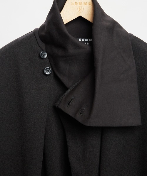 GOMME HOMME(ゴムオム)の「ラップネックジャケット(その他アウター・メンズ・ブラック・MEDIUM)」の4枚目の写真