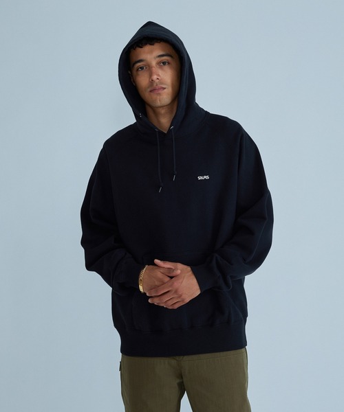 SILAS(サイラス)の「RAGLAN HOODED SWEATSHIRT(パーカー・メンズ・マスタード/ブラック/アッシュ・XL/L/M)」の4枚目の写真