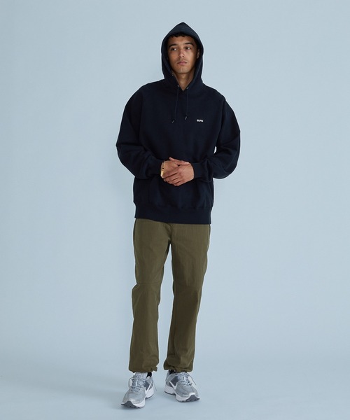 SILAS(サイラス)の「RAGLAN HOODED SWEATSHIRT(パーカー・メンズ・マスタード/ブラック/アッシュ・XL/L/M)」の6枚目の写真