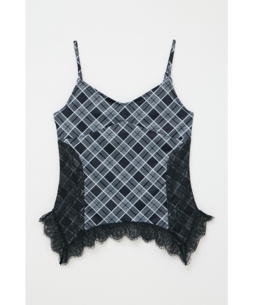 LAGUA GEM（ラグアジェム）の「CHECK LACE CAMI トップス