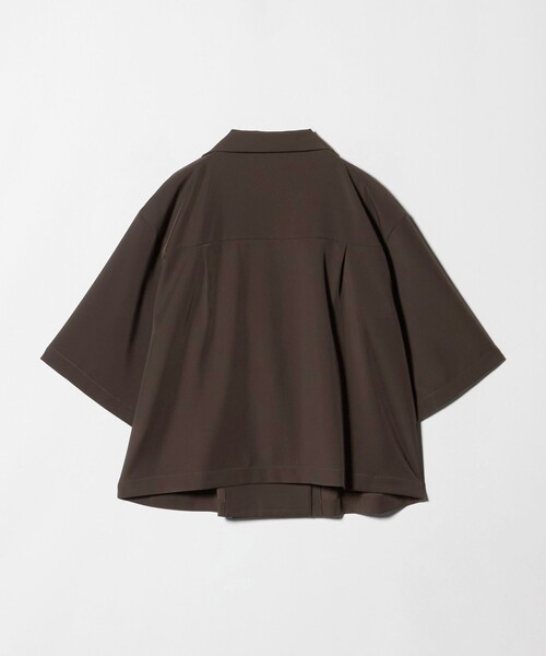 UNITED ARROWS(ユナイテッドアローズ)の「ツイル ハーフスリーブ シャツ ジャケット ‐ストレッチ 防シワ 接触冷感‐(シャツ/ブラウス・レディース・ピンク/ネイビー/ダークブラウン・FREE)」の17枚目の写真