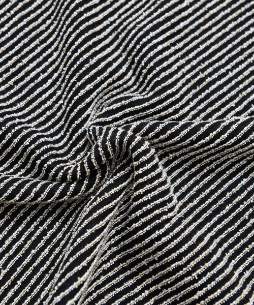 BENUSTA(ベヌスタ)の「『BENUSTA/ベヌスタ』クルーネックデザイン半袖カットソー【GC】(Tシャツ/カットソー・メンズ・ホワイト/ブラック・L/M)」の3枚目の写真