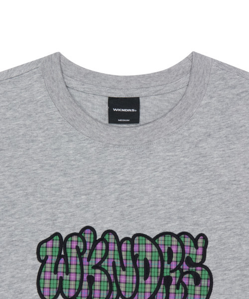 WKNDRS(ウィーキャンドース)の「PLAID BUBBLE T-SHIRT (M.GREY)(Tシャツ/カットソー・レディース・その他・MEDIUM/LARGE/X-LARGE/SMALL)」の3枚目の写真