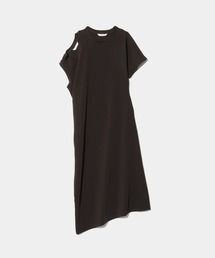 double-neck triacetate double cloth dress