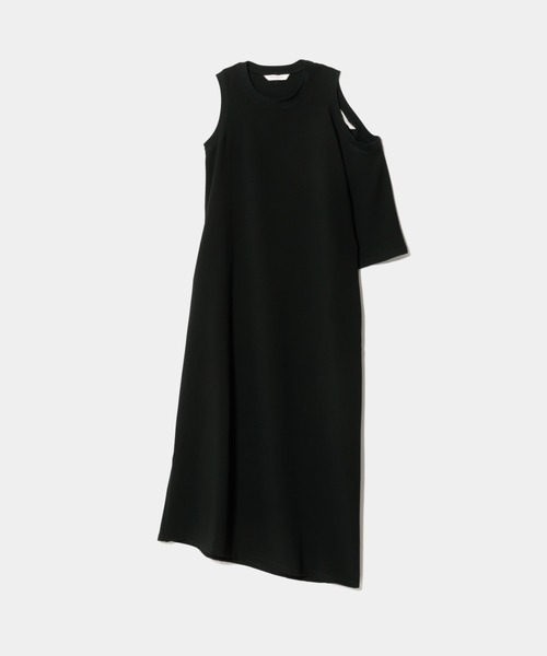 beautiful people(ビューティフルピープル)の「double-neck triacetate double cloth dress(ワンピース・レディース・ボルドー/ブラック・38)」の5枚目の写真