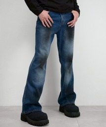 Chikashitsu +】rib cotton curve cargo pants / 【チカシツプラス