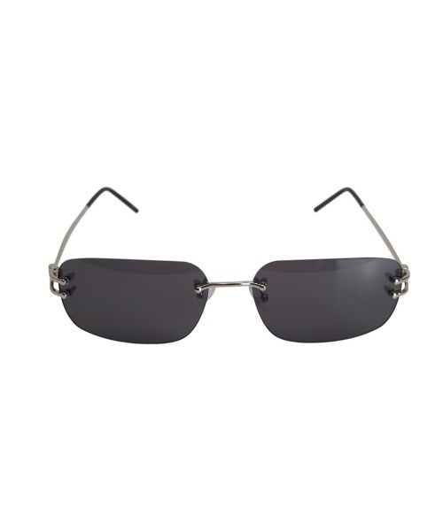 Chikashitsu +(チカシツプラス)の「【Chikashitsu +】rimless sunglasses 2 (3color) / 【チカシツプラス】リムレスカラーサングラス(サングラス・メンズ・ブラック×ゴールド/ブラック×シルバー/ブラウン・ONE SIZE)」の5枚目の写真