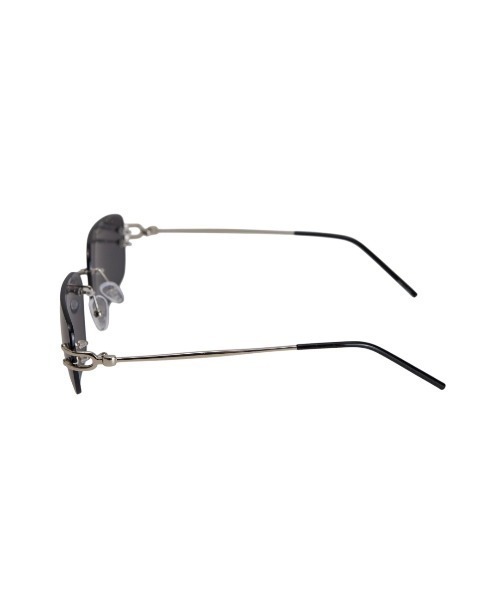 Chikashitsu +(チカシツプラス)の「【Chikashitsu +】rimless sunglasses 2 (3color) / 【チカシツプラス】リムレスカラーサングラス(サングラス・メンズ・ブラック×ゴールド/ブラック×シルバー/ブラウン・ONE SIZE)」の6枚目の写真