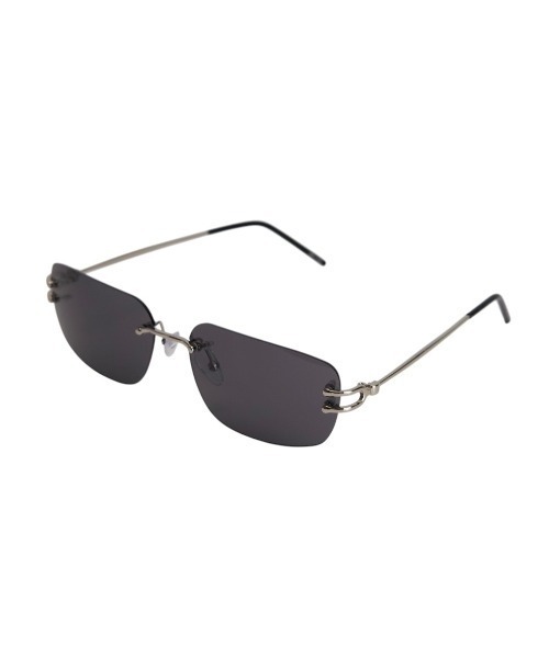 Chikashitsu +(チカシツプラス)の「【Chikashitsu +】rimless sunglasses 2 (3color) / 【チカシツプラス】リムレスカラーサングラス(サングラス・メンズ・ブラック×ゴールド/ブラック×シルバー/ブラウン・ONE SIZE)」の11枚目の写真
