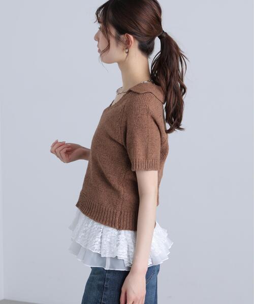 FREE'S MART(フリーズマート)の「【はかなコラボ】ティアードペプラムキャミ〈MFM〉(Tシャツ/カットソー・レディース・ホワイト系その他/ホワイト・FREE)」の2枚目の写真