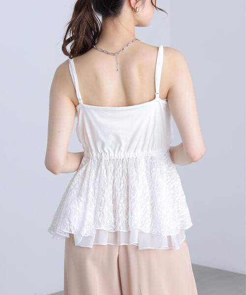 FREE'S MART(フリーズマート)の「【はかなコラボ】ティアードペプラムキャミ〈MFM〉(Tシャツ/カットソー・レディース・ホワイト系その他/ホワイト・FREE)」の16枚目の写真