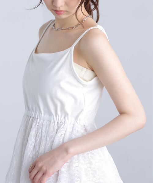FREE'S MART(フリーズマート)の「【はかなコラボ】ティアードペプラムキャミ〈MFM〉(Tシャツ/カットソー・レディース・ホワイト系その他/ホワイト・FREE)」の20枚目の写真