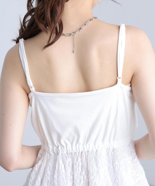 FREE'S MART(フリーズマート)の「【はかなコラボ】ティアードペプラムキャミ〈MFM〉(Tシャツ/カットソー・レディース・ホワイト系その他/ホワイト・FREE)」の22枚目の写真