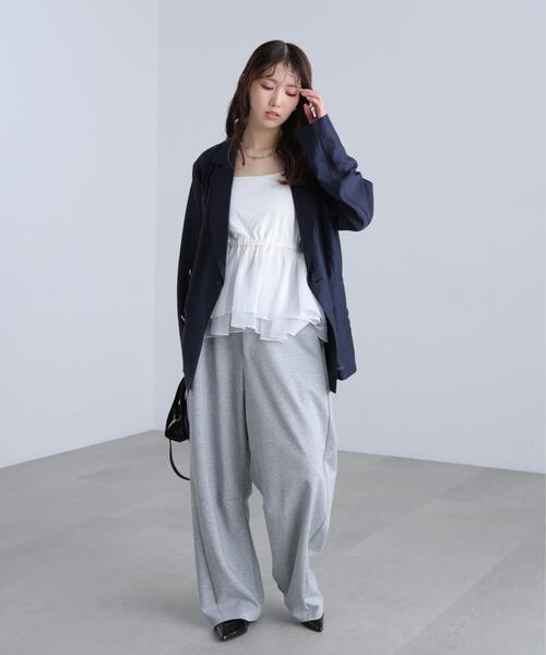 FREE'S MART(フリーズマート)の「【はかなコラボ】ティアードペプラムキャミ〈MFM〉(Tシャツ/カットソー・レディース・ホワイト系その他/ホワイト・FREE)」の10枚目の写真