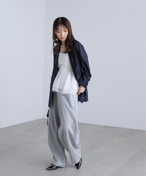 FREE'S MART(フリーズマート)の「【はかなコラボ】ティアードペプラムキャミ〈MFM〉(Tシャツ/カットソー・レディース・ホワイト系その他/ホワイト・FREE)」の11枚目の写真