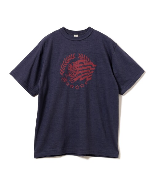 BEAMS PLUS(ビームスプラス)の「【別注】WAREHOUSE & CO. / Lot 4601 Print Tshirt #1(Tシャツ/カットソー・メンズ・グレー/ブラック系その他4/ワイン/ネイビー/オフホワイト・XL/S/L/M)」の4枚目の写真