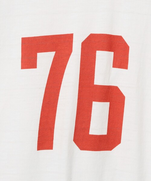 BEAMS PLUS(ビームスプラス)の「【別注】WAREHOUSE & CO. / Lot 4601 Print Tshirt #1(Tシャツ/カットソー・メンズ・グレー/ブラック系その他4/ワイン/ネイビー/オフホワイト・XL/S/L/M)」の8枚目の写真
