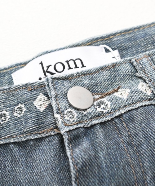 .KOM（ドットコム）の「『.KOM/ドットケーオーエム』デザインパンツ【GC】（デニムパンツ・レディース・ブルー・S/M）」の12枚目の写真