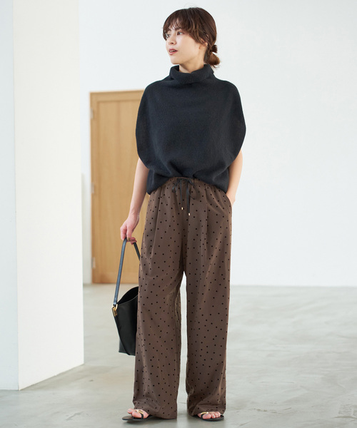 Spick & Span(スピックアンドスパン)の「《追加》フロッキードットイージーパンツ(その他パンツ・レディース・マルチ/その他4・38/36)」の4枚目の写真