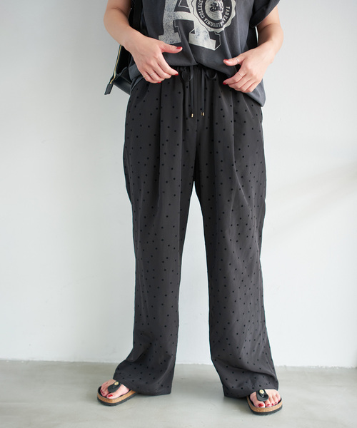 Spick & Span(スピックアンドスパン)の「《追加》フロッキードットイージーパンツ(その他パンツ・レディース・マルチ/その他4・38/36)」の5枚目の写真